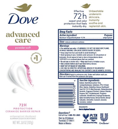 Artwork (Dove Advanced Care Powder Soft Antiperspirant Deodorant   Artwork)